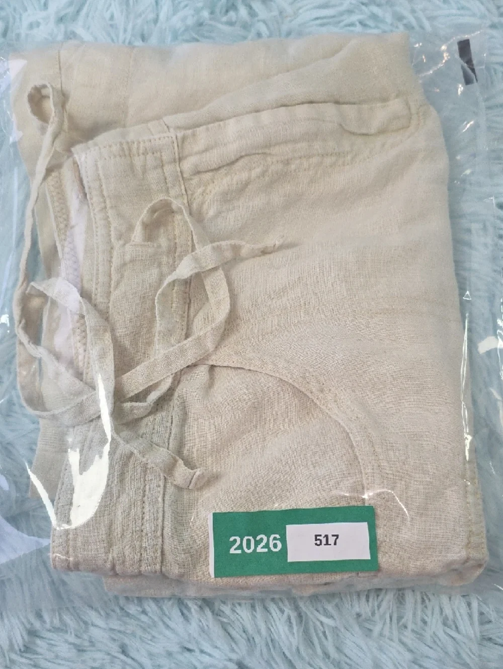 Tommy Bahama Relax Linen Drawstring Cargo Shorts Creamy Light‎ Yellow 6